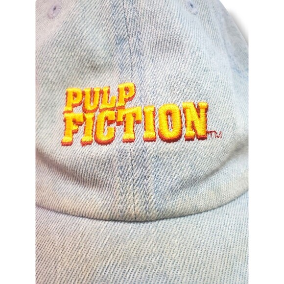 Pulp Fiction Faded Denim Miramax Official Adjustable Dad Baseball Cap Hat - Picture 5 of 9